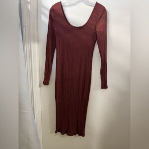 Heart and hips ribbed midi dress S // 090502